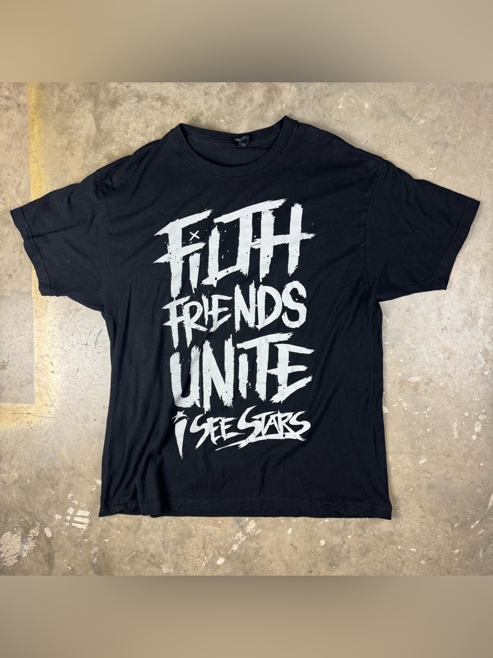 I See Stars T-Shirt Size XL Metalcore Post Hardcore Band Tee Filth Friends Unite